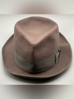 Rare Vintage London Imperial Fur Felt fedora hat size 7 3/8